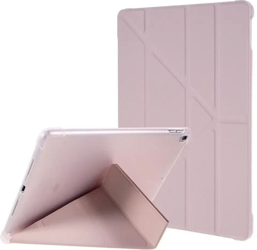 iPad 10.2" (2021 / 2020 / 2019) / iPad Pro 10.5 / iPad Air (2019) Deksel - Fleksibel Origami Deksel - Pink