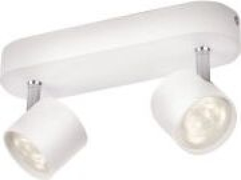 MyLiving - Vegglampe - LED x 2 - total: 8 W - varmt hvitt lys - 2700 K - hvit
