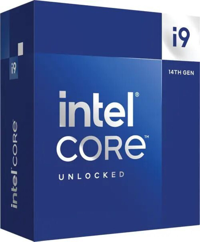 Core i9-14900K Raptor Lake-S Prosessor/CPU - 24 kjerner - 3.2 GHz -  LGA1700 -  Boxed (uten kjøler)