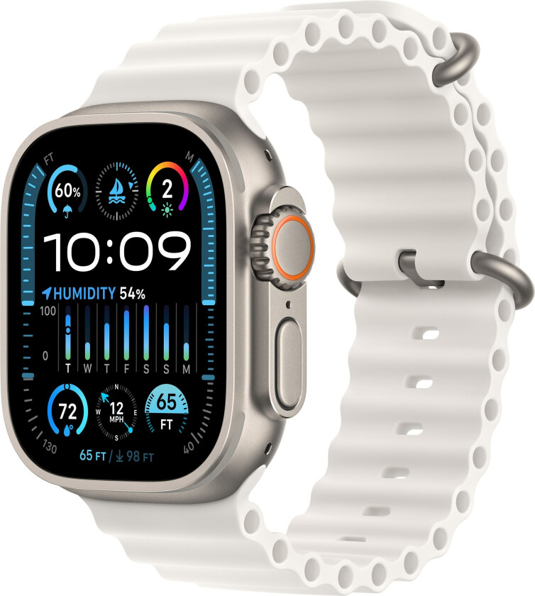 Watch Ultra 2 GPS + Cellular 49mm - Titanium Case with White Ocean Band