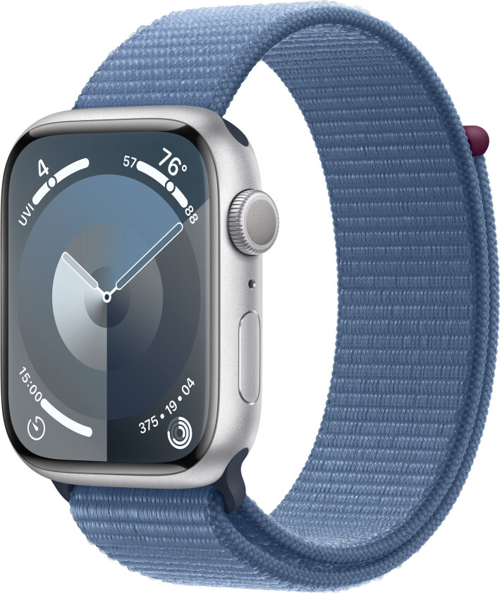 Watch Series 9 GPS 45mm - Silver Aluminium Case with Winter Blue Sport Loop