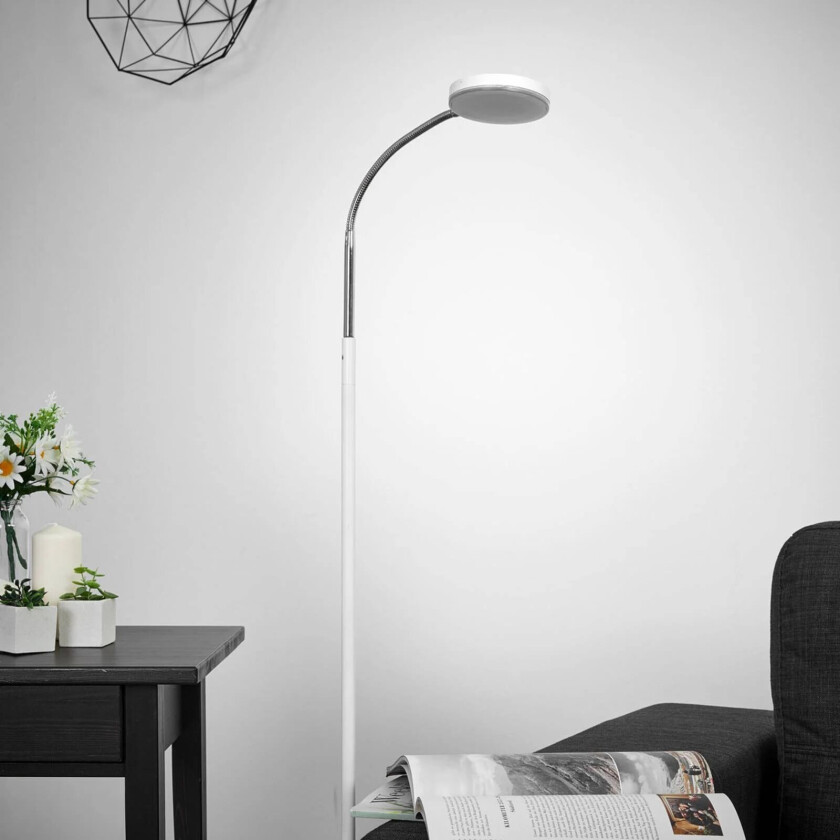 Milow LED-gulvlampe med svanehals