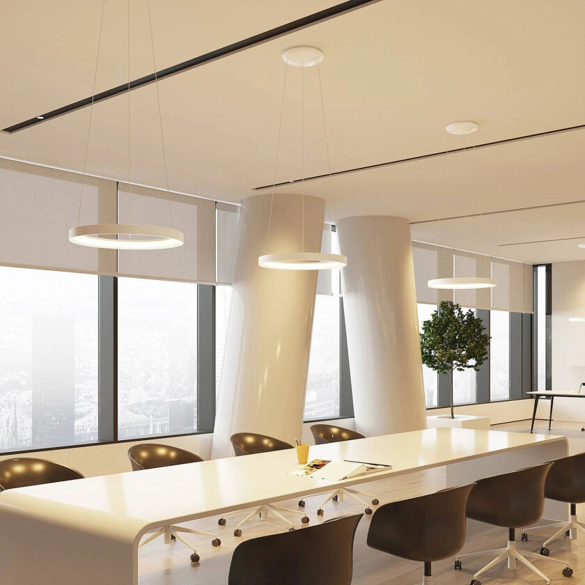 Vivy LED-hengelampe, hvit, 58 cm