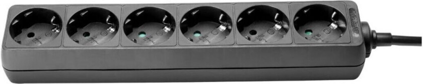 6 Socket EU Power Strip 1.4 m Cable