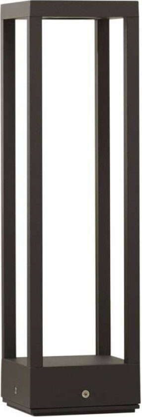 LED-sokkellampe Carlota, mørkegrå, 50 cm