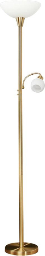 Uplight Elaina med leselampe, messing