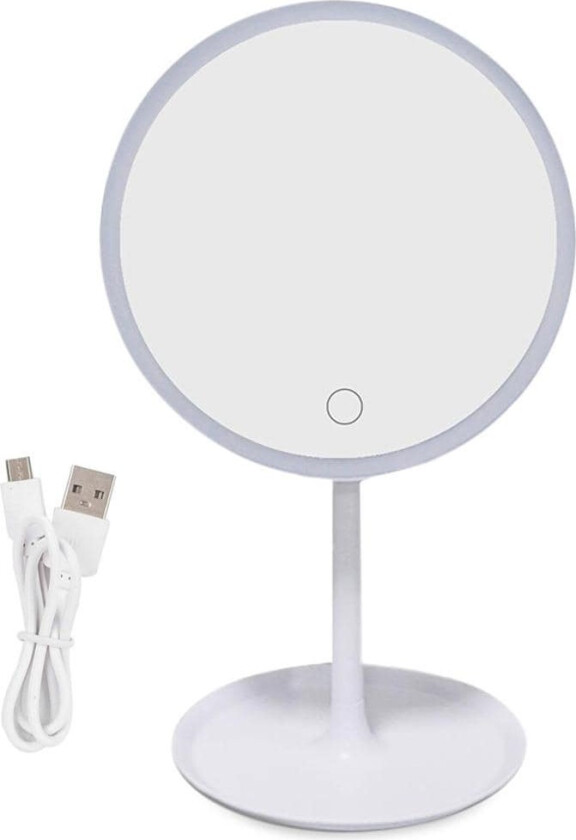 Led sminkespeil for kosmetikk