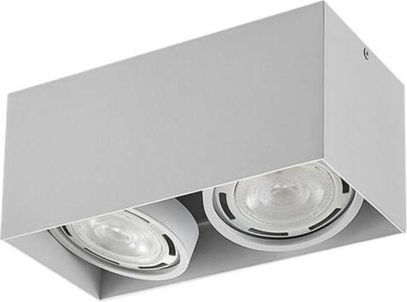 Downlight Rosalie, dimbar, kantet 2 lyskilder hvit