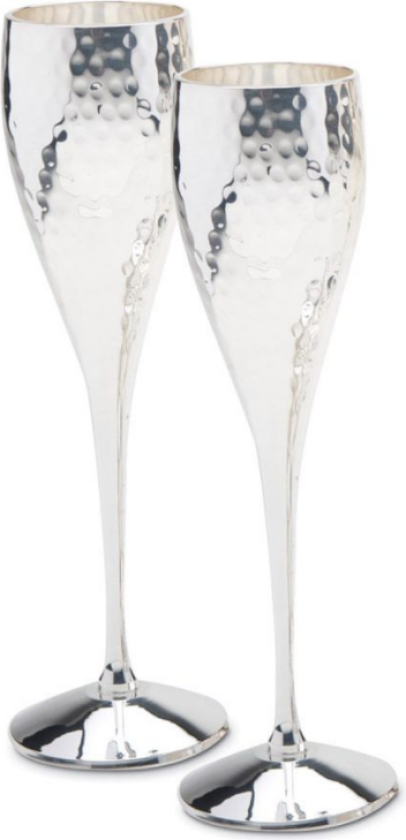 Champagne Glass 2 Stk Hammered