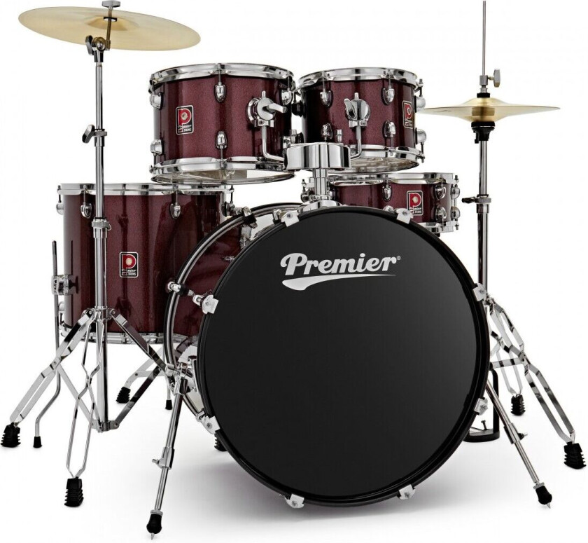 Revolution 22" 5-stk Trommesett Red Sparkle