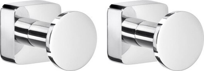 Ice håndkleknagg, 2 stk., krom