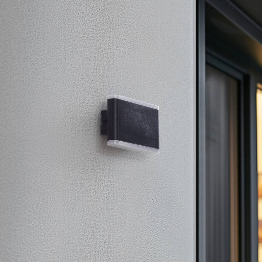 Smart LED utendørs LED-vegglampe Elvi, CCT, RGB, Tuya, IP54