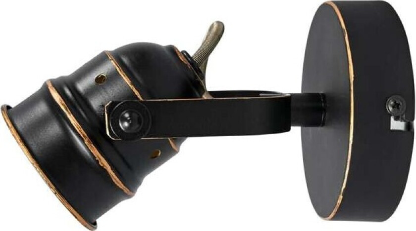 Svart-gyllen GU10-spot Leonor