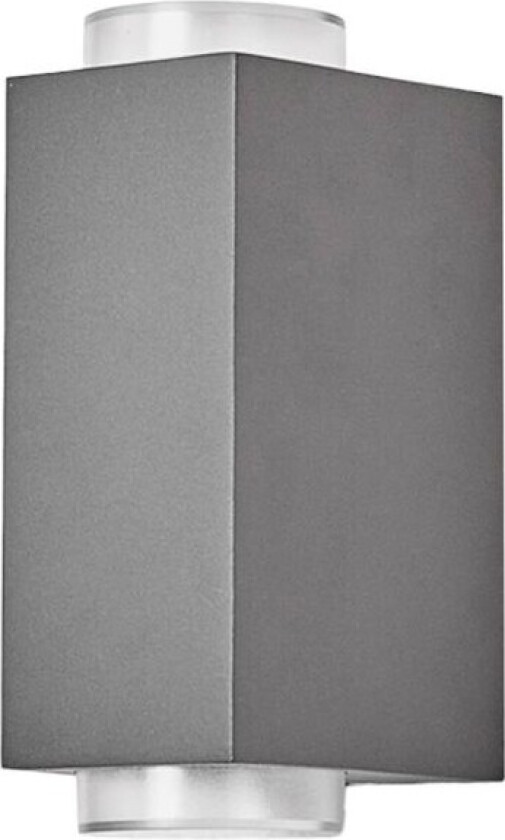 Mørkegrå utevegglampe Jovan, 2 lys