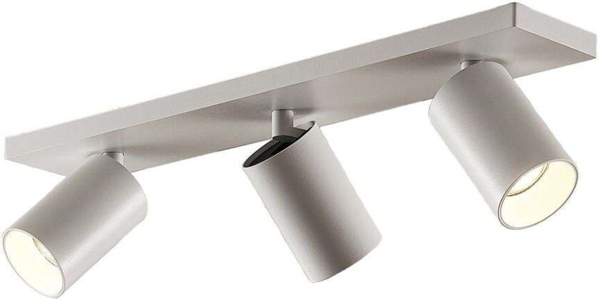 Brinja takspot, kantet, hvit, 3 lyskilder