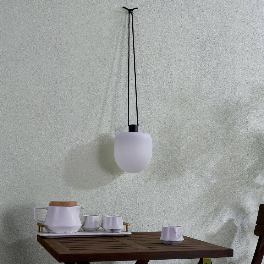 Eleia utendørs LED-hengelampe, batteri