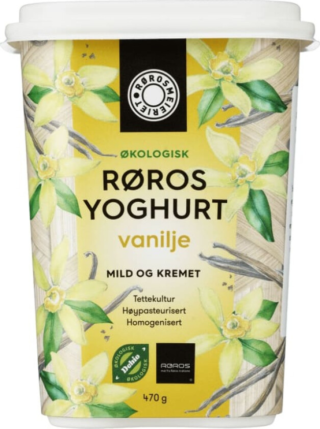 Røros Yoghurt Vanilje Øko 470g