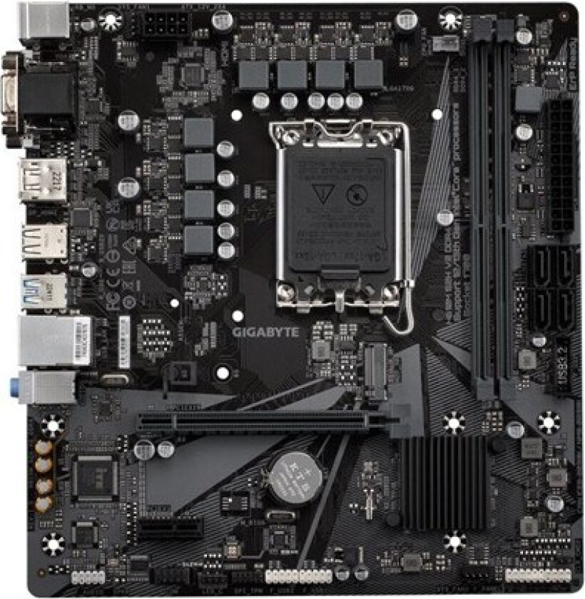 H610M S2H V2 DDR4 Hovedkort - Intel H610 - Intel LGA1700 socket - DDR4 RAM - Micro-ATX