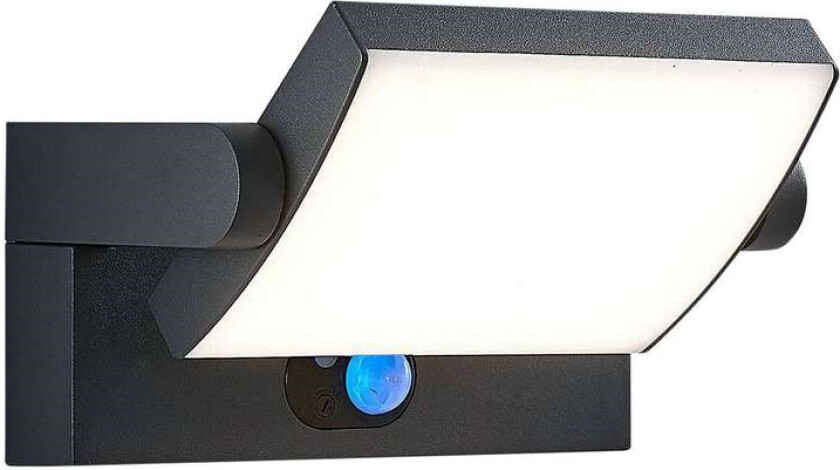 LED-solcelle-utevegglampe Sherin med sensor