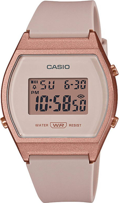 Classic LW-204-4AEF - Digital - Rosegull - Dameklokker - Resinledd - Akryl
