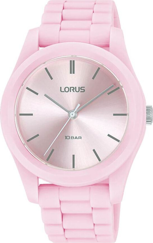 Ladies RG257RX9 - Kvarts - Rosa - Dameklokker - Gummi - Akryl