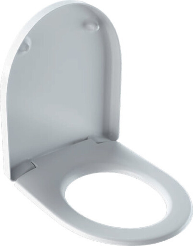 GEBERIT toalettsete m/lokk duroplast hvit