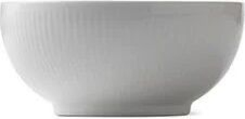 White Fluted bolle Diameter 15 cm