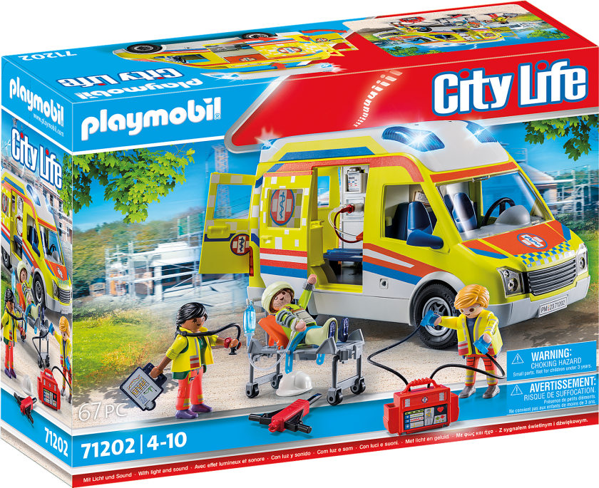 Playmobil Ambulanse Med Lys Og Lyd Playmobil City Life 71202