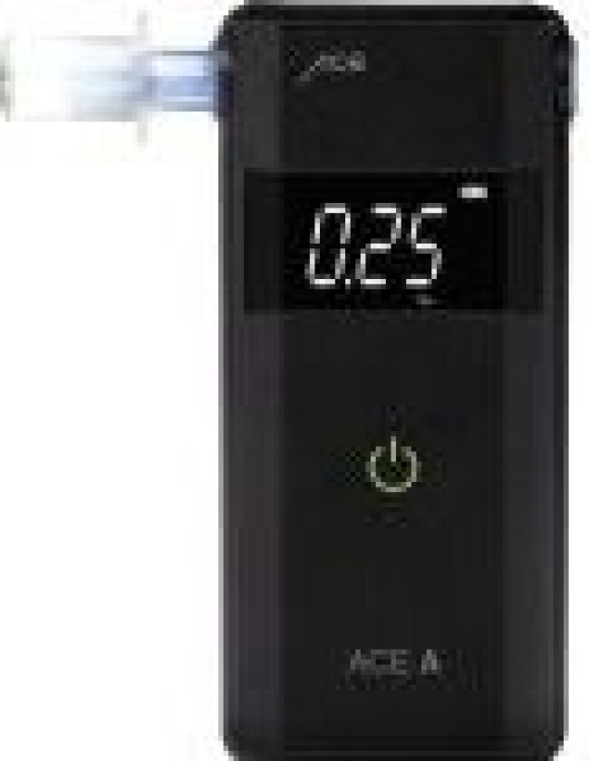 ACE A Alkoholtester Sort 0 til 4 ‰ Forskellige enheder kan vises , Alarm , inkl. display, Countdown-funktion
