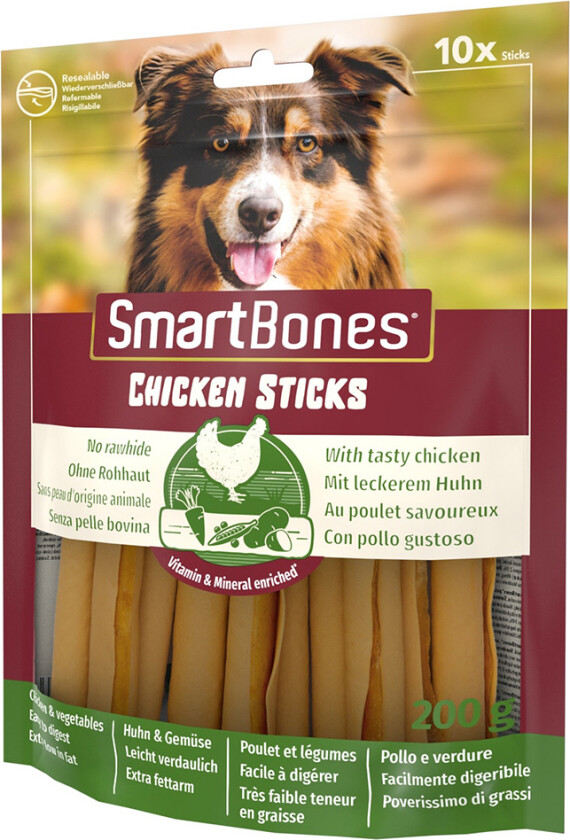 SmartBones Sticks Kylling 10-pk