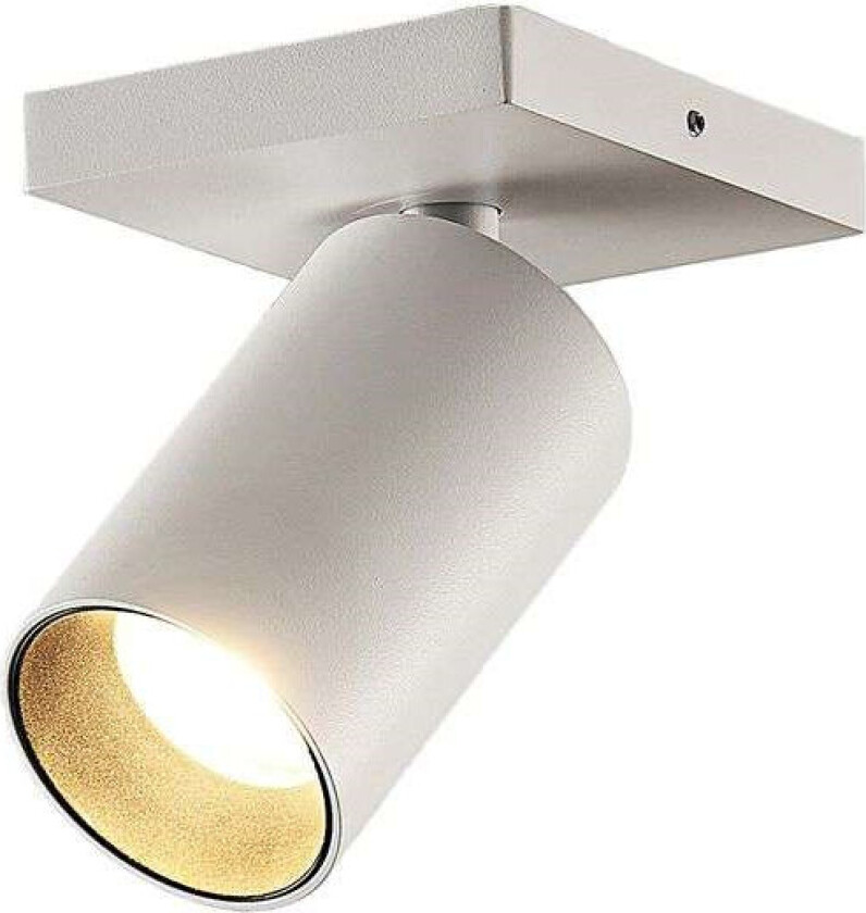 Brinja spot, kantet, hvit, 1 lyskilde