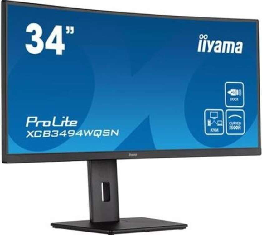 34" iiyama ProLite XCB3494WQSN-B5 - LED monitor - curved - 34" - HDR - 1 ms - Skjerm