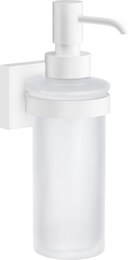 House såpedispenser, matt hvit