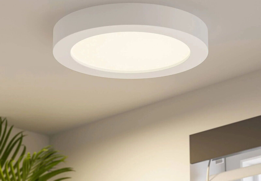 Prios Edwina LED-taklampe, hvit, 24,5 cm