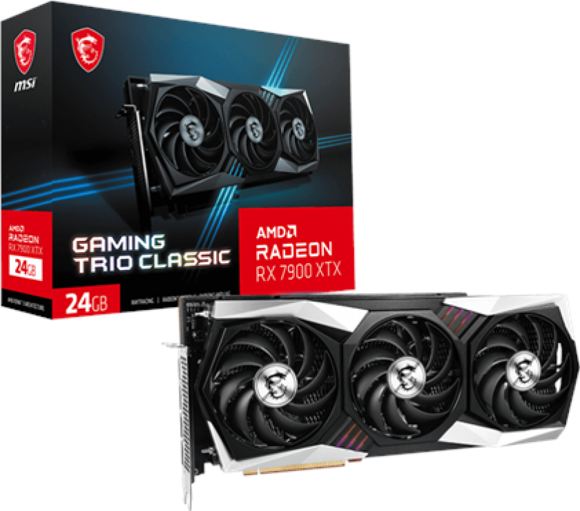 Radeon RX 7900 XTX GAMING TRIO CLASSIC - 24GB GDDR6 RAM - Grafikkort