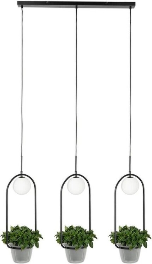 Orna hengelampe 3 lyskilder blomsterkurv