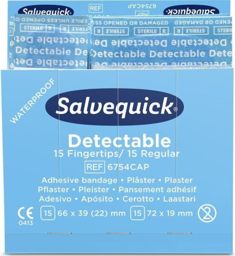 Bilde av 51030126 Blue Detectable Plaster Blanding, 6 x 30 stk.