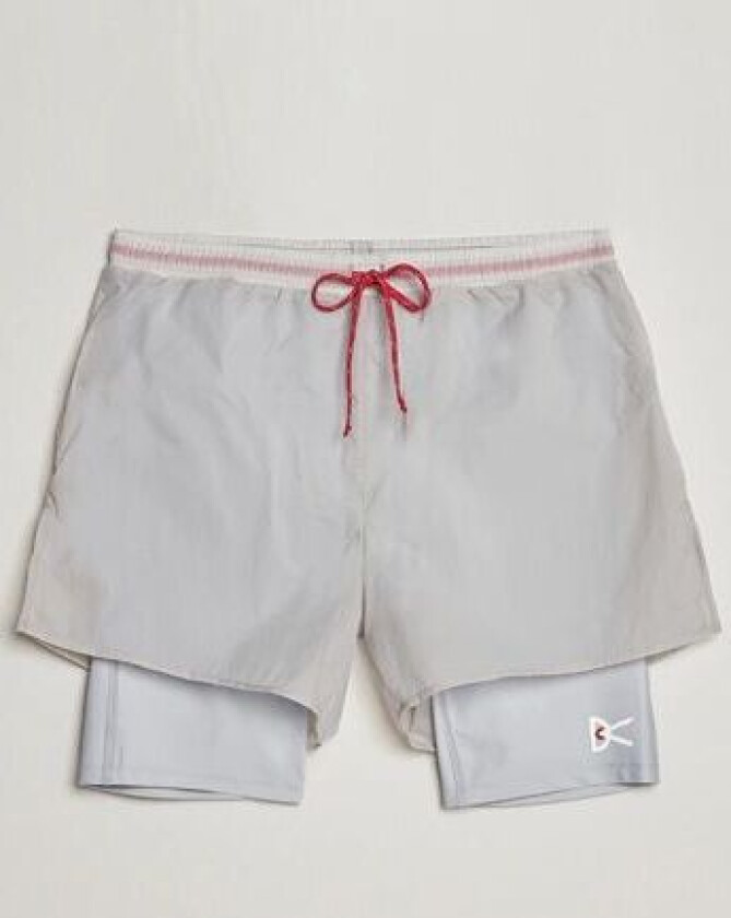 Ripstop Layered Trail Shorts Moonbeam