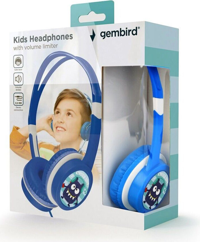 Hodetelefoner GEMBIRD MHP-JR-B Barne