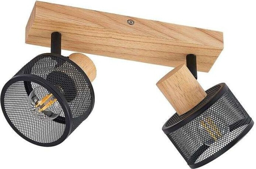 Evinora takspot av tre, 2 lyskilder