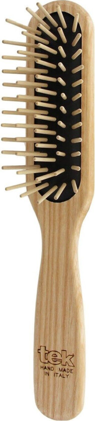 Slim Rectangular Brush With Long Wooden Pins