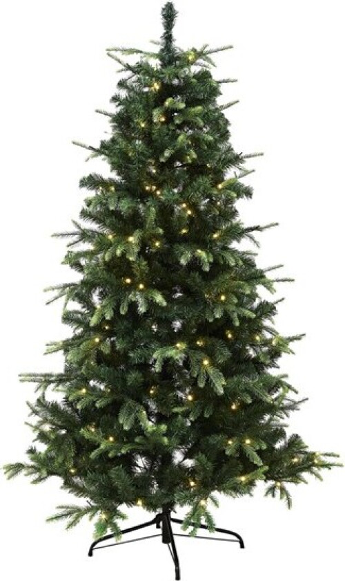 Vigga kunstig juletre med lys, 140 x 96 cm