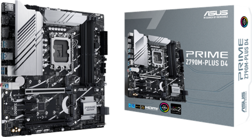 Asus Prime Z790m-plus D4 Ddr4 Mikro Atx Hovedkort