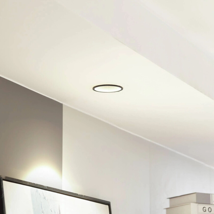 LED-downlight Niria, svart, 3 000 K