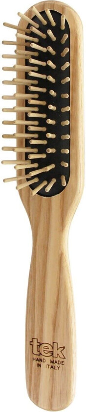 Slim Rectangular Brush With Short Wooden Pins
