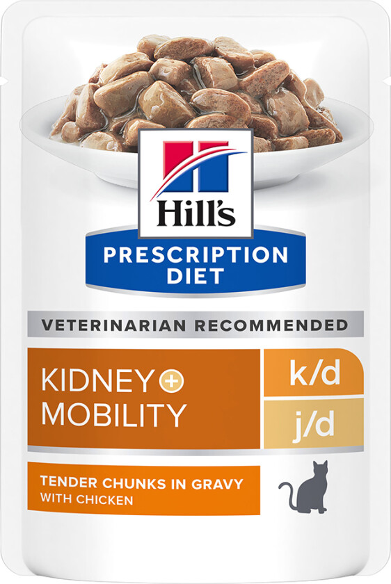 Hill's Prescription Diet Feline k/d j/d Kidney + Mobility Chicken 12x85 g