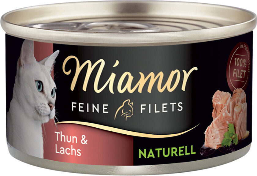 Økonomipakke Miamor Fine Filéter Naturelle 24 x 80 g - Tunfisk & laks