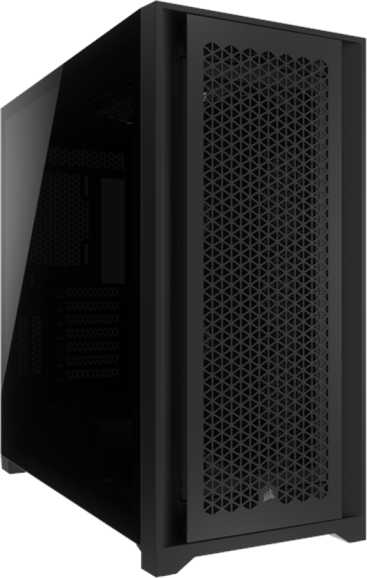 5000D CORE AIRFLOW TG - Black - Kabinett - Miditower - Svart