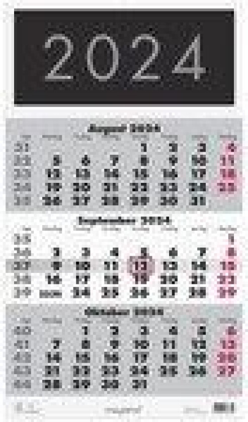 Vægkalender Triplanner 2024