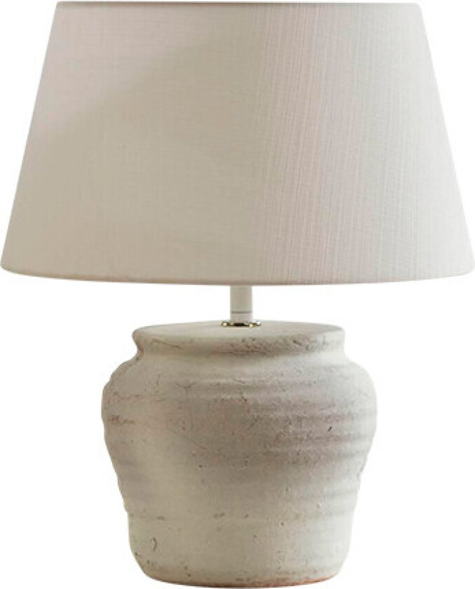 Aelith bordlampe Ø 30 cm keramisk hvit